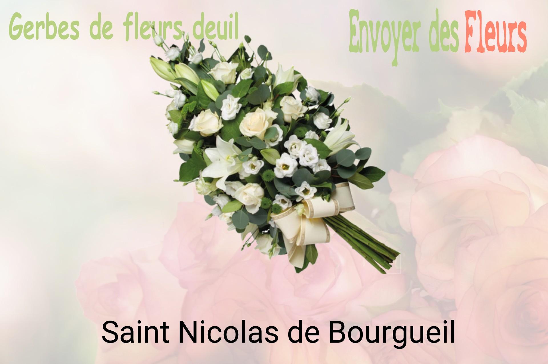 Gerbe de fleurs de deuil livrée à Saint-Nicolas-de-Bourgueil